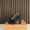 Christian Louboutin Mrs Propre 140 Black Sandals (EU 37 / UK 4)