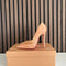 Christian Louboutin Pigalle 120 Nude Patent Leather Heels (EU 37 / UK 4)