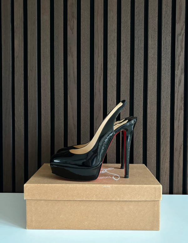 Christian Louboutin Private Number 120 Patent Leather Black - Front View