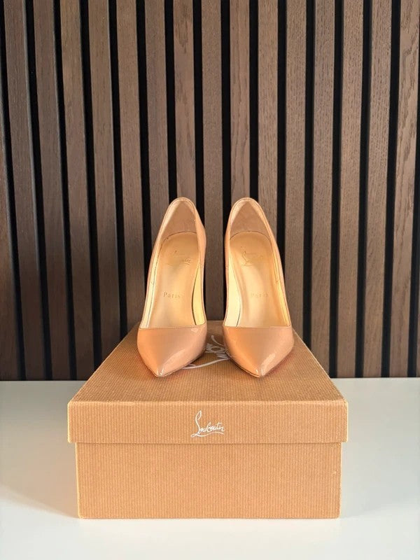 Christian Louboutin So Kate 120 Patent Leather Nude Heels (EU 36.5 / UK 3.5) - Detail