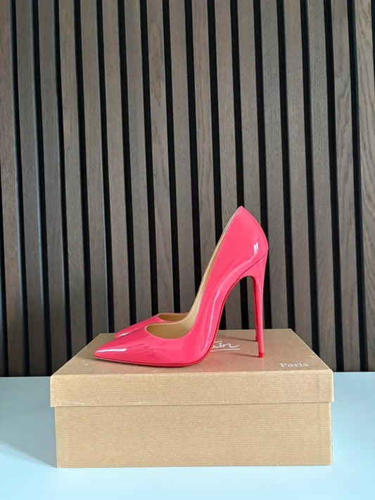Christian Louboutin So Kate 120mm heel Pink Patent Leather, pre-owned authenticated UK