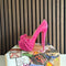 Christian Louboutin Special Edition Lady Gres Velour 160 Leather Pink Heels (EU 38.5 / UK 5.5)