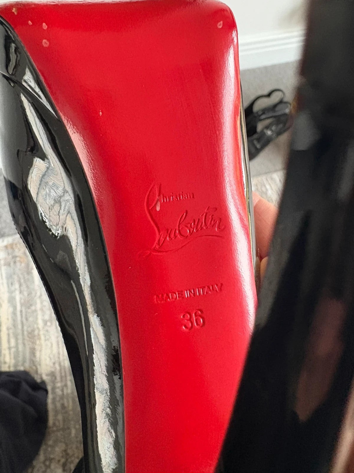 Christian Louboutin Very Prive 120 Patent Leather Black - With Box Christian Louboutin Very Prive 120 Patent Leather Black Heels (EU 36 / UK 3) - additional view 6