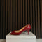 Jimmy Choo Peep Toe Heels Red (EU 38.5 / UK 5.5)