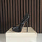 Jimmy Choo Vibe 150 Patent Leather Peep Toe Platform Heels Black (EU 38 / UK 5)