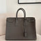 Saint Laurent Sac De Jour Grey Bag Pebbled Calfskin Large